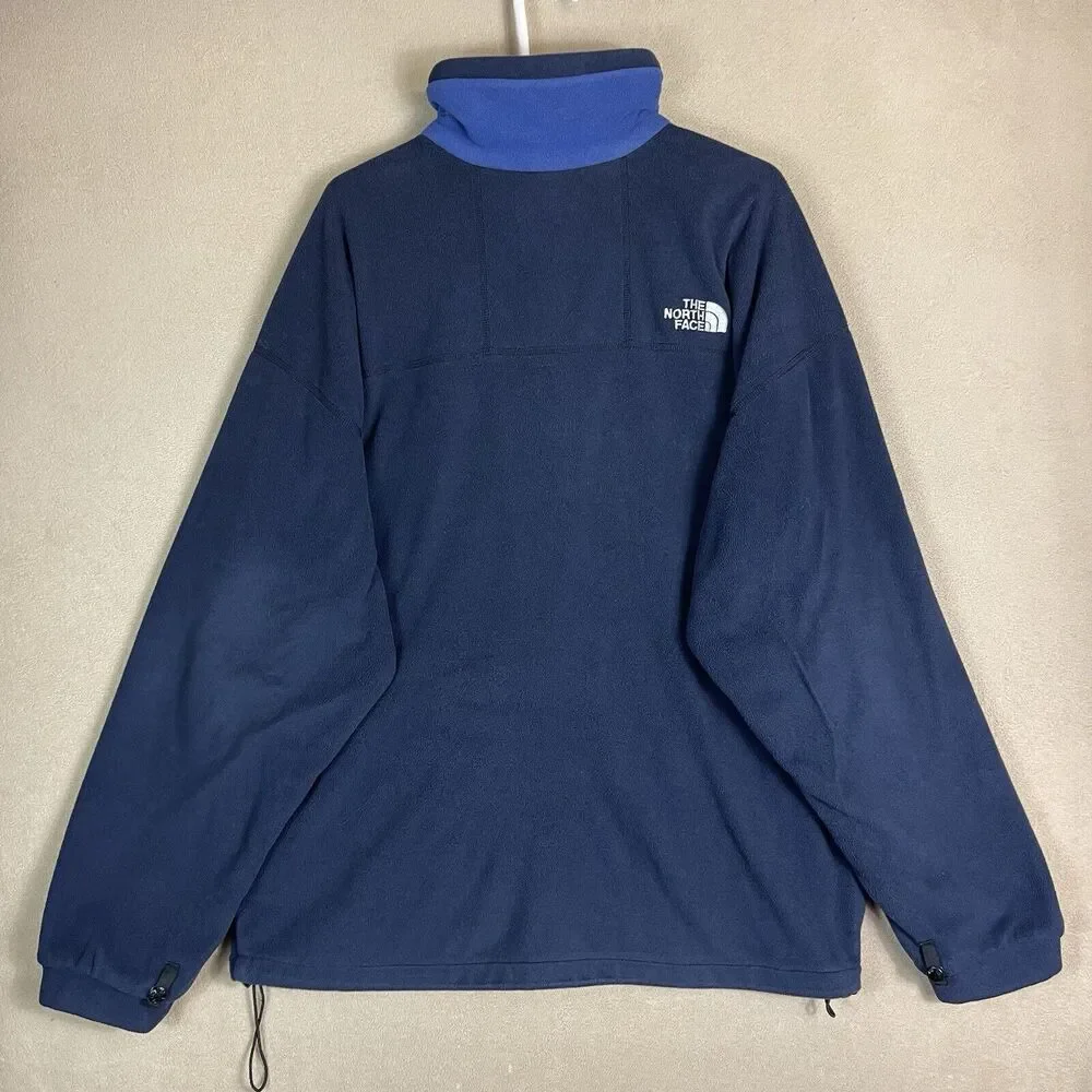 The North Face Jacket Adult XXL Blue Jammer Heavy Fleece Sweater Sweatshirt Mens